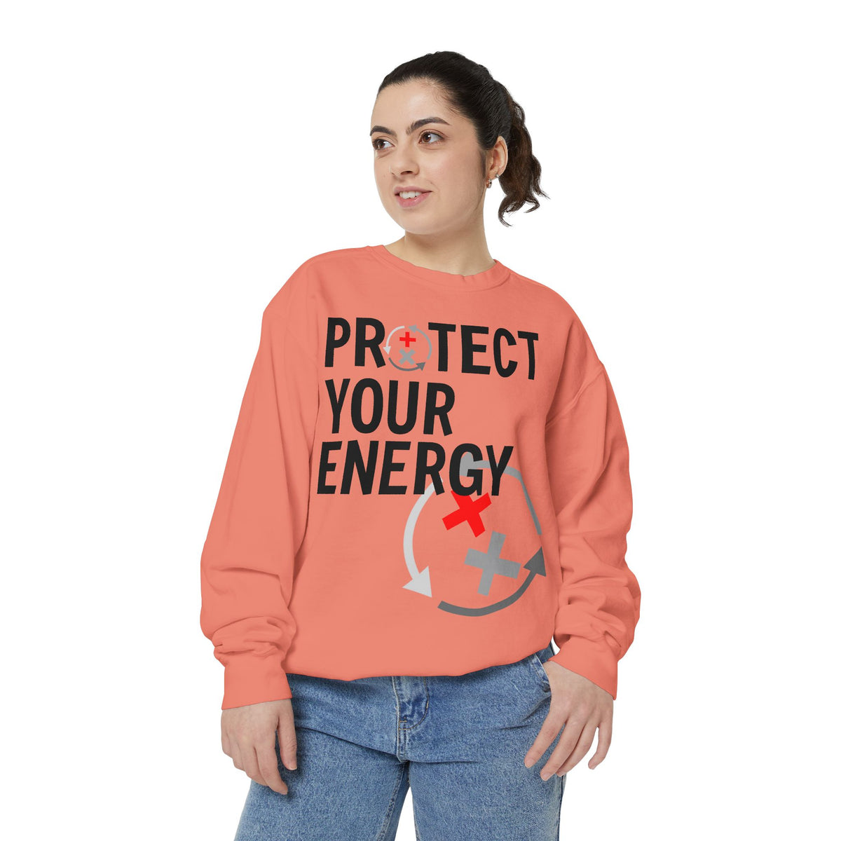Protect Your Energy Sweatshirt — Graphic Motivational Crewneck