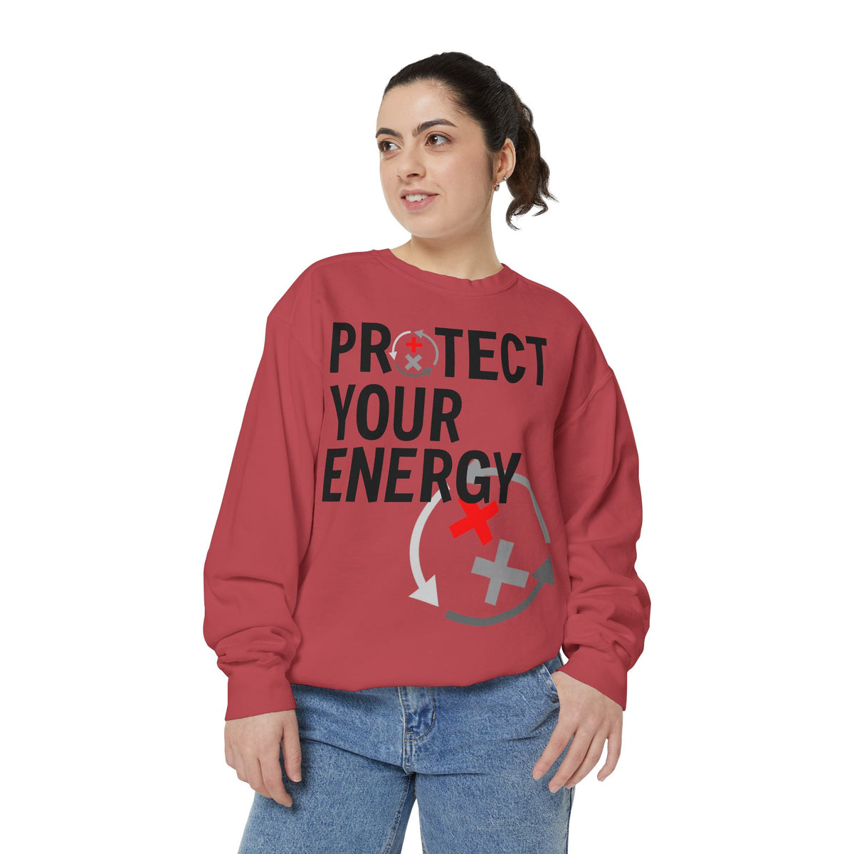 Protect Your Energy Sweatshirt — Graphic Motivational Crewneck
