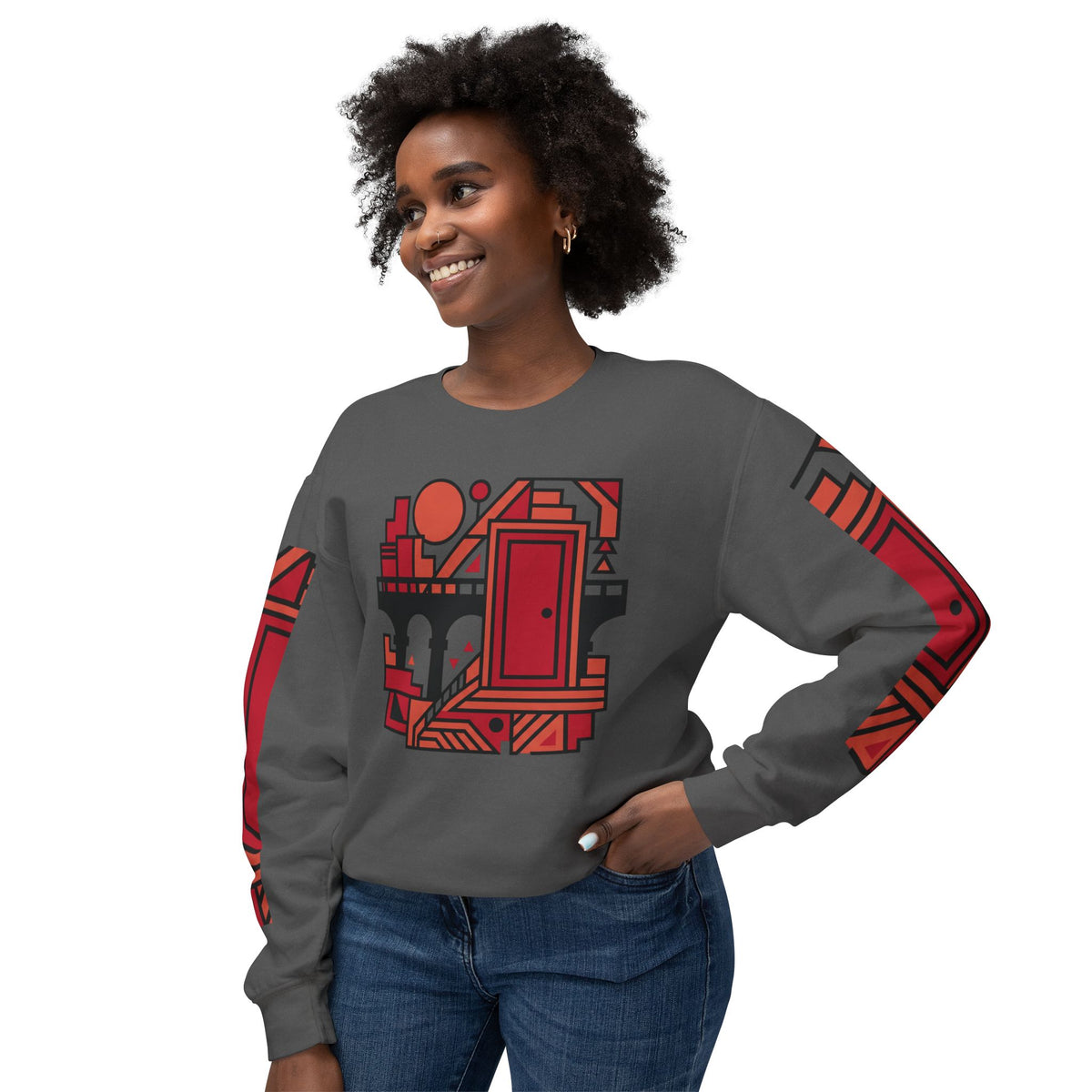 Bridge & Door Inspirational
Sweatshirt -
Overcome Obstacles
Motivational Artwork