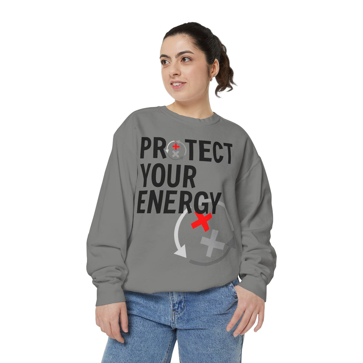 Protect Your Energy Sweatshirt — Graphic Motivational Crewneck