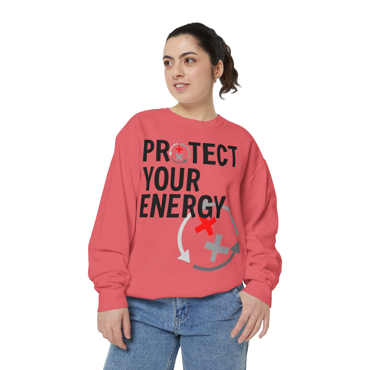 Protect Your Energy Sweatshirt — Graphic Motivational Crewneck