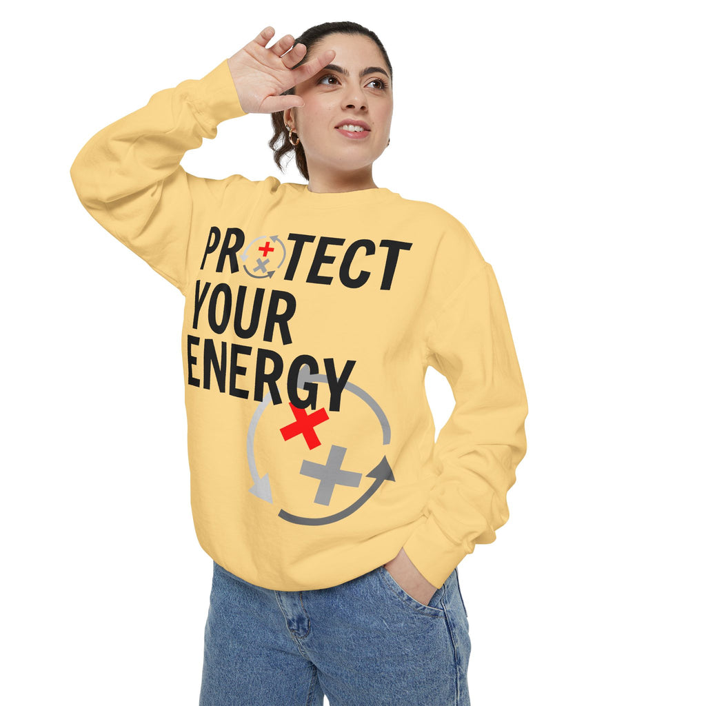 Protect Your Energy Sweatshirt — Graphic Motivational Crewneck